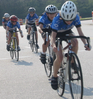 Frazier Cycling Kids attack!